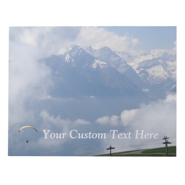Austrian Alps custom notepad Notizblock (Vorderseite)
