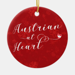 Austrian Heart, Christmas Tree Ornament