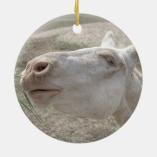 Austrian-Hungarian White Donkey Keramikornament