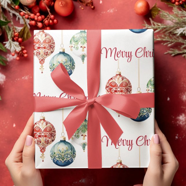 Austrian Joy | Frohe Weihnachten | Baumschmuck Geschenkpapier (Von Creator hochgeladen)