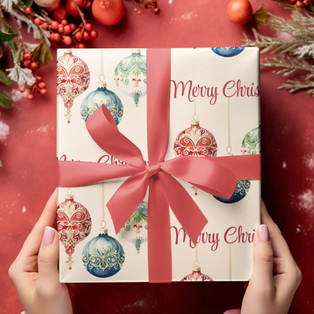 Austrian Joy | Frohe Weihnachten | Baumschmuck Geschenkpapier (Von Creator hochgeladen)