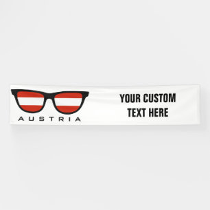 Austrian Shades benutzerdefinierte Text- und Farbb Banner