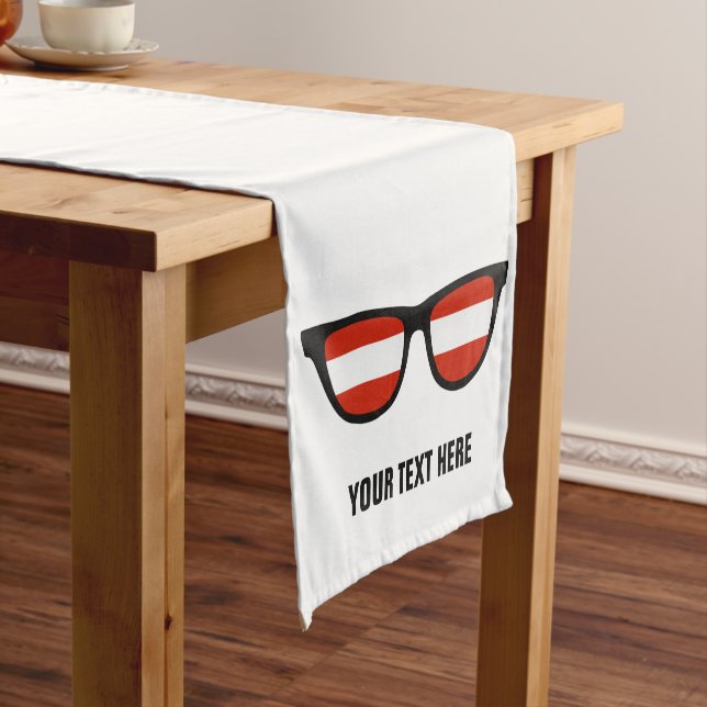 Austrian Shades Custom Table Läufer (Beispiel)