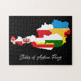 Austrian Staaten Flags Map, Länder, Bildung