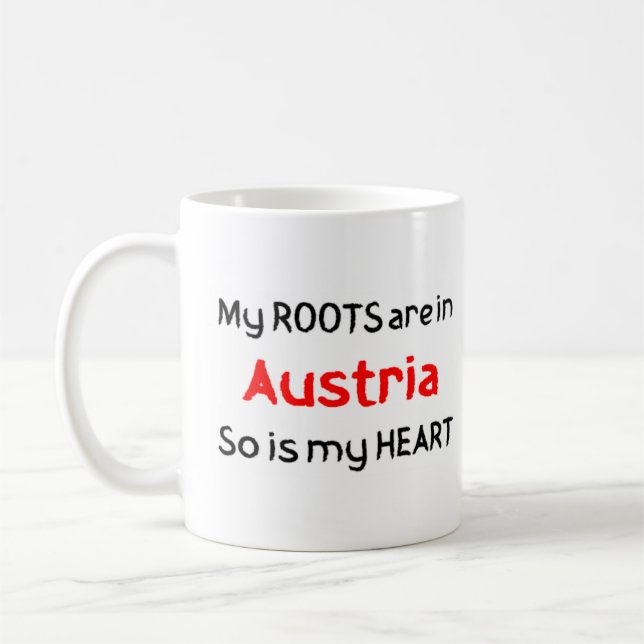 austrische Wurzeln Kaffeetasse (Links)
