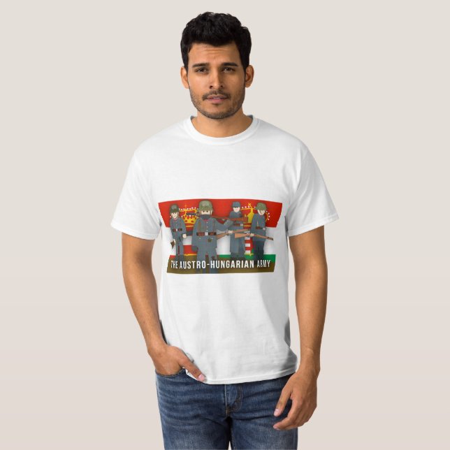 Austro-Ungarischer Armee-Partei-Erster Weltkrieg T-Shirt (Vorne ganz)