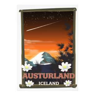 Austurland-Reisemposter Fotodruck