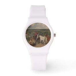 Ausübung der Königspferde (Equine Art) Armbanduhr