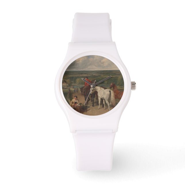 Ausübung der Königspferde (Equine Art) Armbanduhr (Vorderseite)