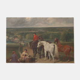 Ausübung der Königspferde (Equine Art) Fußmatte