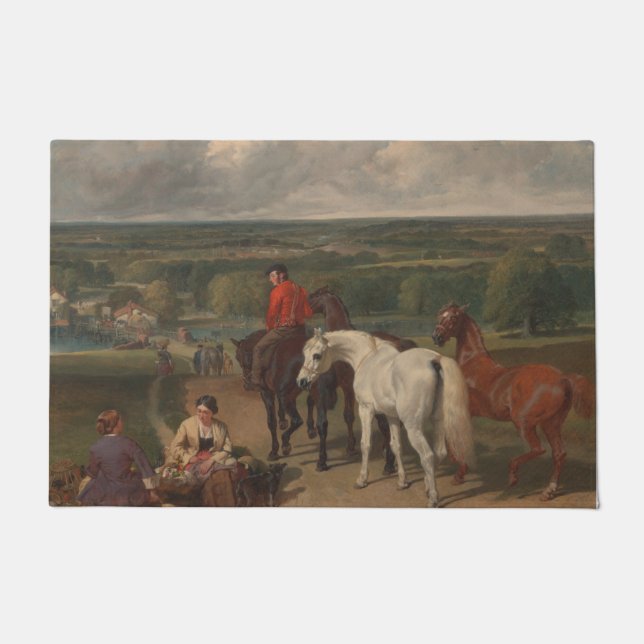 Ausübung der Königspferde (Equine Art) Fußmatte (Vorderseite)