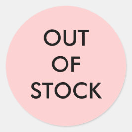 AUSverkauf Runder Aufkleber