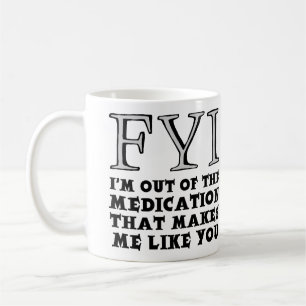Ausverkauft an Medikamenten Lustiger Becher Kaffeetasse