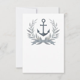 Auswahl an UAWG mit maritimer Anker RSVP Karte