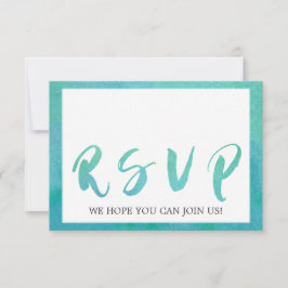 Auswahl der RSVP-Karte für die Wasserfarbenkalligr RSVP Karte