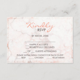 Auswahl der RSVP-Karte mit weißer Rose RSVP Karte