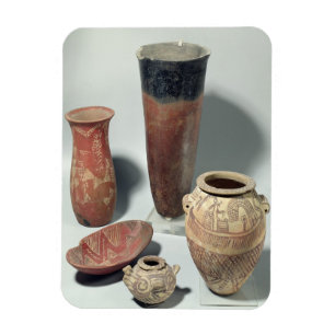 Auswahl der Vasen, Naqada I/II Zeitraum, 4000-3100 Magnet