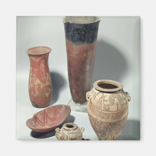 Auswahl der Vasen, Naqada I/II Zeitraum, 4000-3100 Magnet
