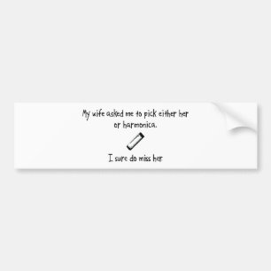 Auswahl-Ehefrau oder Harmonika Autoaufkleber