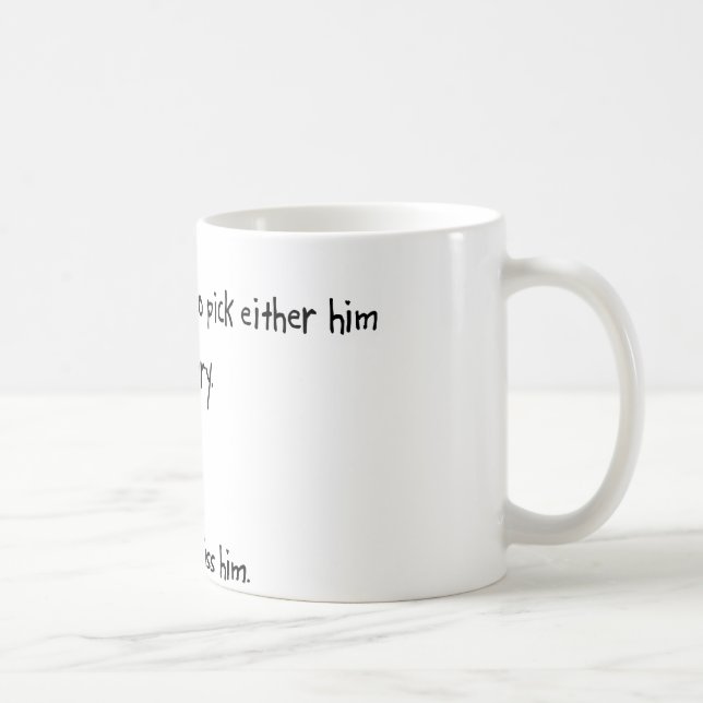 Auswahl-Ehemann oder Bogenschießen Kaffeetasse (Rechts)