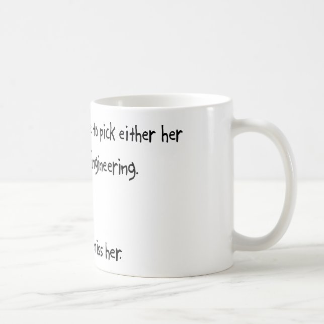 Auswahl-Freundin oder Luftfahrttechnik Kaffeetasse (Rechts)