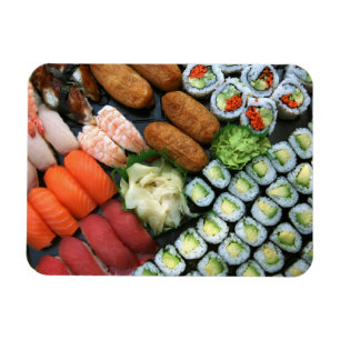 Auswahl japanischer Sushi-Favoriten Magnet