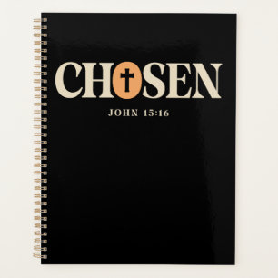 Auswahl - John 15:16 Christliches Zitat Design Planer