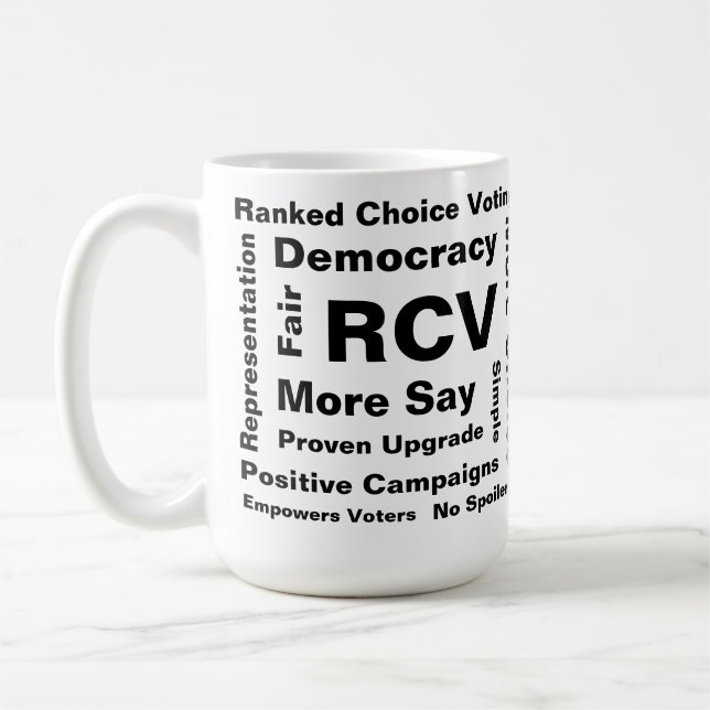 Auswahl-Ranked-Wörter 15oz Kaffee-Tasse Kaffeetasse (Links)