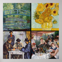 Auswahl verschiedener impressionistischer Meisterw