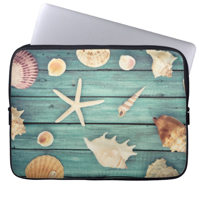 Auswahl von Seashells Laptopschutzhülle (Vorderseite)