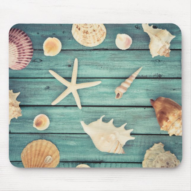 Auswahl von Seashells Mousepad (Vorne)