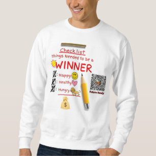 Auswahlliste als Gewinner Sweatshirt