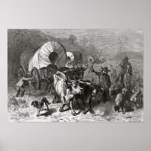 Auswanderung in das Western Poster (Vorne)