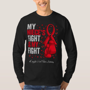 Auswarenes des Red Ribbon Niece Congestive Heart F T-Shirt