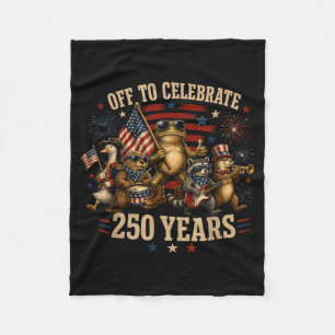 Auswärts zur Feier von 250 Jahren Amerikanischer 2 Fleecedecke