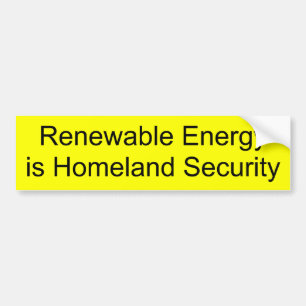 Auswechselbare Energie ist heimat-Sicherheit Autoaufkleber