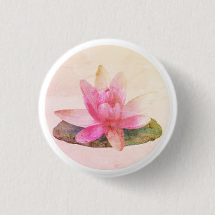 AUSWEIS: PINK LOTUS BUTTON