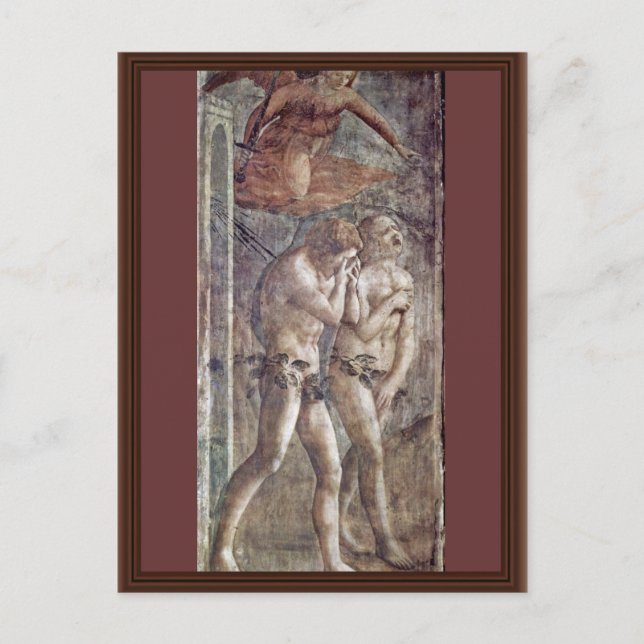 Ausweisung aus dem Paradies durch Masaccio (beste  Postkarte (Vorderseite)