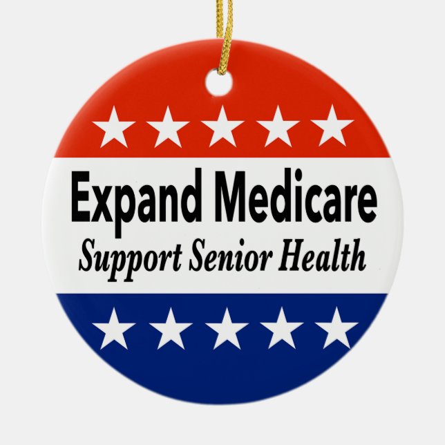 Ausweitung von Medicare zur Unterstützung der Gesu Keramik Ornament (Vorne)