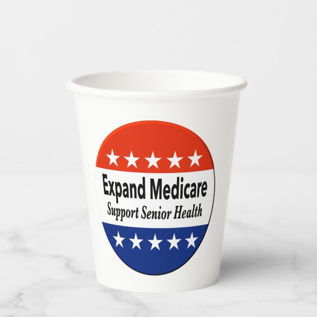 Ausweitung von Medicare zur Unterstützung der Gesu Pappbecher (Vorderseite)