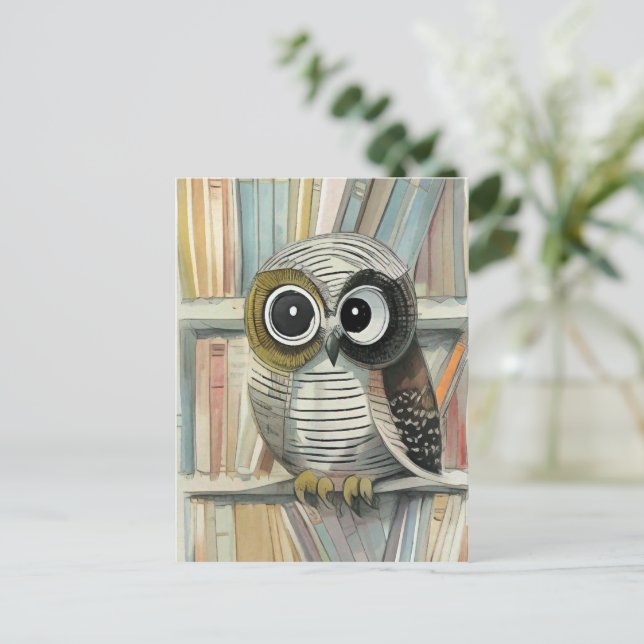 Auswerfen in der Bibliothekskarte Postkarte (Stehend Vorderseite)