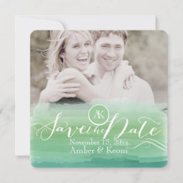 Auswirkungen von PixDezines-Hämlock auf Grün/Aquar Save The Date