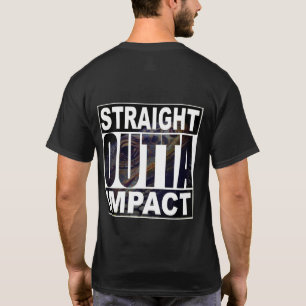 Auswirkungs-Mitte - gerade T-Shirt