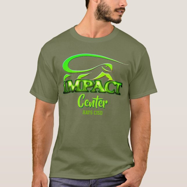 Auswirkungs-Mitte - Leguanentwurf T-Shirt (Vorderseite)