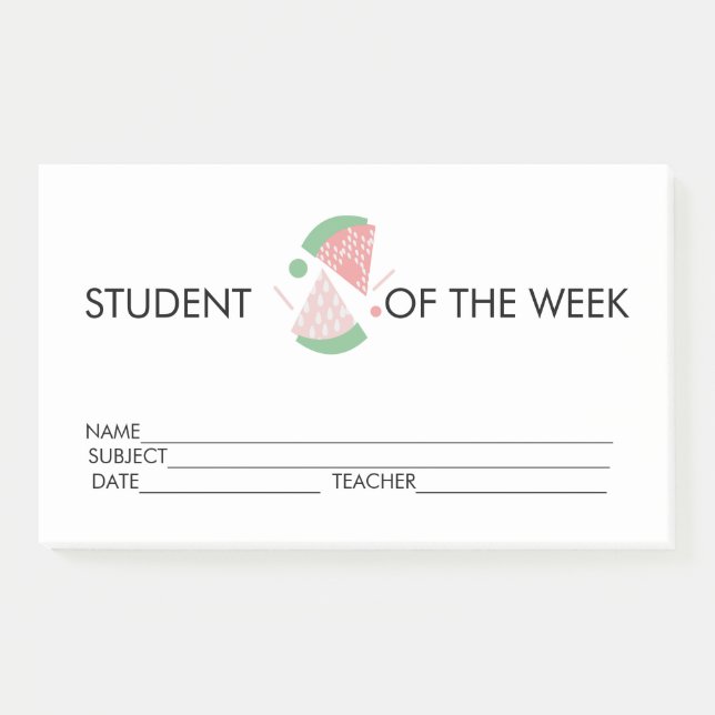 Auszeichnung der Studierenden Watermelon Post-it N Klebezettel (Vorderseite)