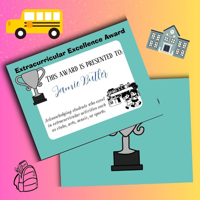 Auszeichnung für Exzellenz Uni Schule (extra curricular)