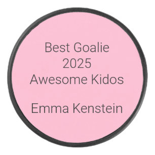 Auszeichnung in Rosa: Eishockey Puck