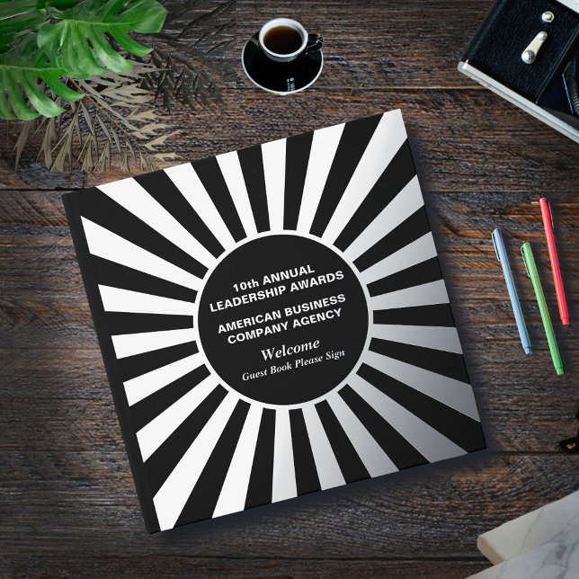 Auszeichnungen für Unternehmen Silver Personalisie Gästebuch (Business Company Awards Silver Personalized Guest Book is great to have business attendees sign in. )
