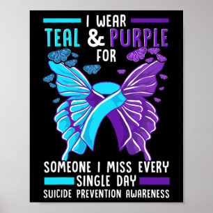 Auszeichnungen zur Prävention aquamariner und Lila Poster