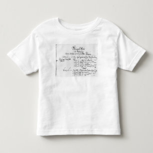 Auszug von der Gehaltszahlung J.S. Bachs Kleinkind T-shirt